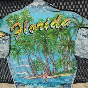 Tony Almo crystal denim jacket
